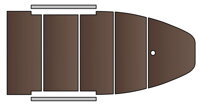 Kolibri Gumicsónak KM-450DSL fehér, merevített fapadló, felfújható gerinc
