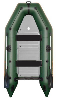 Čln Kolibri KM-360 D zelený, hliníková podlaha