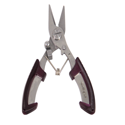 Nožnice na šnúry  Hell-Cat Scissor for braided line-S/S Claret-red