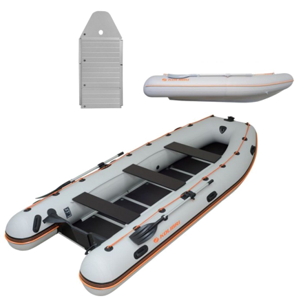Čln Kolibri KM-400DSL sivý, hliníková vystužená podlaha