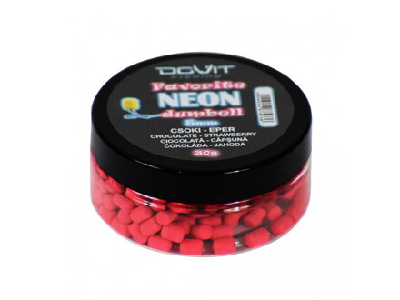 Dovit Favorite Neon Dumbell 5mm - Čokoláda-Jahoda