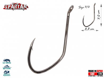 Sumcový háčik Esox Spartan CAT Hook 7/0 - 2ks