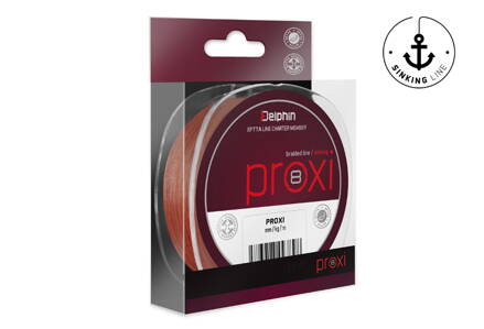 Delphin PROXI 8 hnedá 130m - 0,08mm 10,6lbs