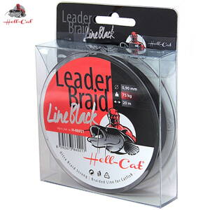 Nadväzcová šnúra Hell-Cat Leader Braid Line Black 20m