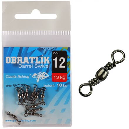 Giants Fishing Obratlík Barrel Swivel no.10 / 16kg / 10ks