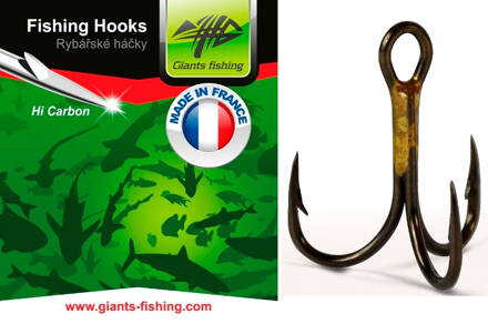 Giants Fishing Trojháčiky 1X Strong 100ks, vel.1/0