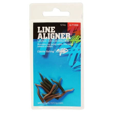 Giants Fishing Rovnátka na háčik Line Aligner-Large Green-Brown/12pc