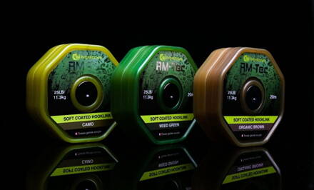 RidgeMonkey RM-TEC Soft Coated šnúra s poťahom 35lb/20m