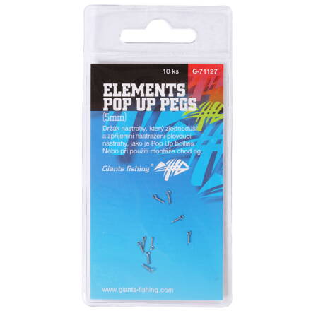 Giants Fishing Kolík s očkom Elements Pop Up Pegs 5mm, 10ks