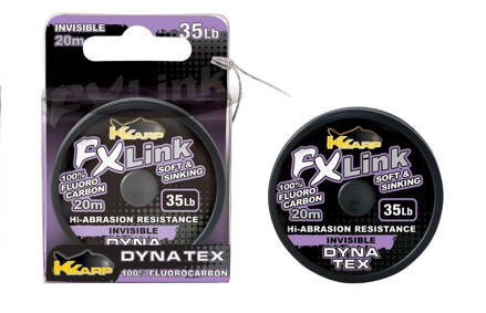 Náväzcový fluorocarbon K-Karp DT FX-Link Invisible 20m/15lb