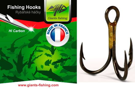 Giants Fishing Trojháčiky 1X Strong 100ks, vel.6