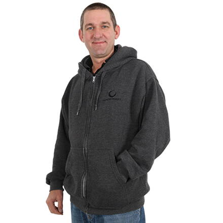 Mikina Gardner Grey Zip - Thru Hoody