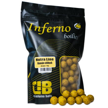 Carp Inferno Boilies Nutra Line - Banán/Oliheň