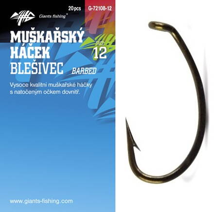 Giants Fishing Háčik muškársky blešivec 10ks/vel.8