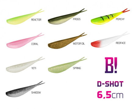 Delphin Umelá nástraha BOMB! D-SHOT / 5ks - 8,5cm/Frogs