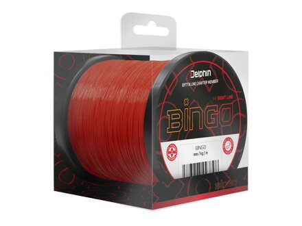 Vlasec Delphin BINGO Matt / Tm. červená - 0,30mm 7,4kg 1200m