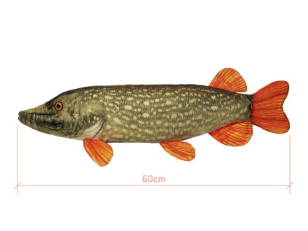 Plyšová šťuka Delphin PIKY - 60 cm