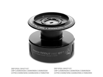 Hlboká cievka Delphin MAMUT PRO 10T DP - Aluminium