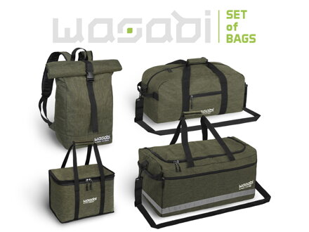 WASABI SET tašiek - CarryMID + CarryBIG + Coolbag + Rucksack
