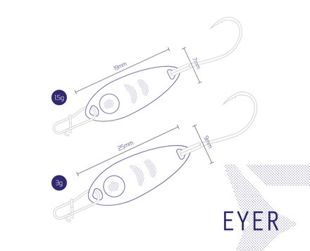 Plandavka Delphin EYER - 3g NUCLEO Hook #8