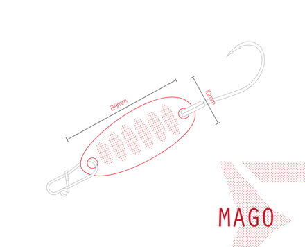 Plandavka Delphin MAGO - 2g AURO Hook #8