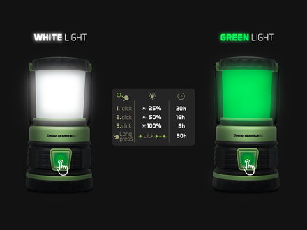 Kempingová lampa Delphin AURA+ UC - 8,5W 5400mAh Kempingová lampa Delphin AURA+ UC - 8,5W 5400mAh
