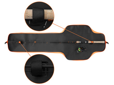 Pudzro na prút Delphin SpinCASE EVA - 130cm