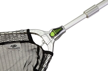 Podberák Giants Fishing Strong Alu Rubber Landing Net 2,2m, 50x50cm