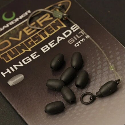 Zátaž na háčik Gardner Covert Tungsten QC Hook Swivel Hinge Beads, 8ks, vel.8mm x 4,8mm
