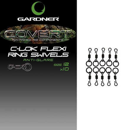 Gardner Obratlíky C-Lok Flexi-Ring Swivels, vel.12, 10ks