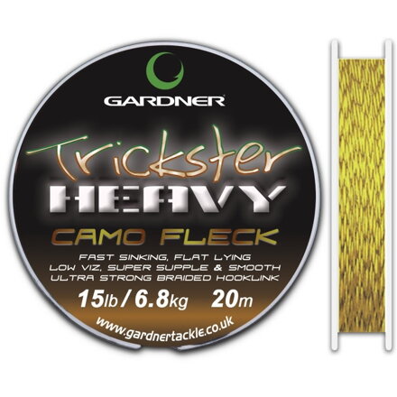 Pletená šnúra nadväzcová  Gardner Trickster Heavy 20m/20lb