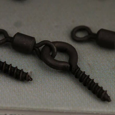 Gardner zavrtávací držiak s obratlíkom Covert Swivel Bait Screws Anti Glare 10ks - Mini (5mm) Gardner zavrtávací držiak s obratlíkom Covert Swivel Bait Screws Anti Glare 10ks - Mini (5mm)