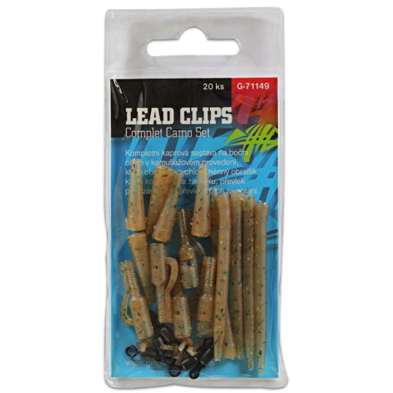 Giants Fishing Kompletná sada na bočné olovo Lead Clips Complet Camo Set Giants Fishing Kompletná sada na bočné olovo Lead Clips Complet Camo Set