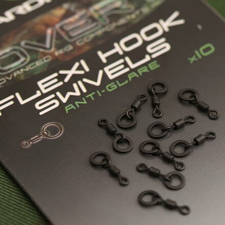 Gardner Obratlíky Covert Flexi Hook Swivels, vel.20, 10ks