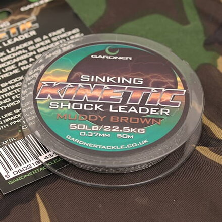 Pletená šnúra Gardner Kinetic Shock Leader 50m, 50lb (22,7kg) 0.37mm Pletená šnúra Gardner Kinetic Shock Leader 50m, 50lb (22,7kg) 0.37mm