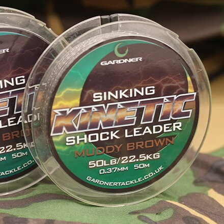 Pletená šnúra Gardner Kinetic Shock Leader 50m, 50lb (22,7kg) 0.37mm Pletená šnúra Gardner Kinetic Shock Leader 50m, 50lb (22,7kg) 0.37mm