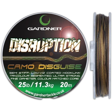 Pletená šnúra Gardner Disruption Green 20m
