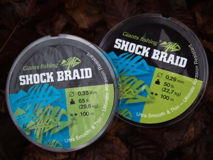 Giants Fishing Pletená šnúra Shock Braid Green 100m