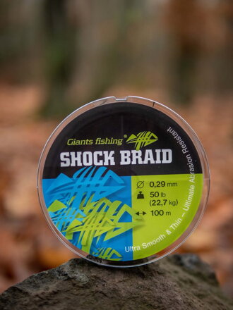Giants Fishing Pletená šnúra Shock Braid Green 100m