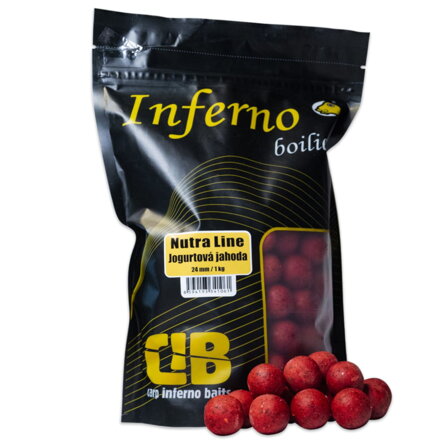 Carp Inferno Boilies Nutra Line - Jogurtová Jahoda Carp Inferno Boilies Nutra Line - Jogurtová Jahoda