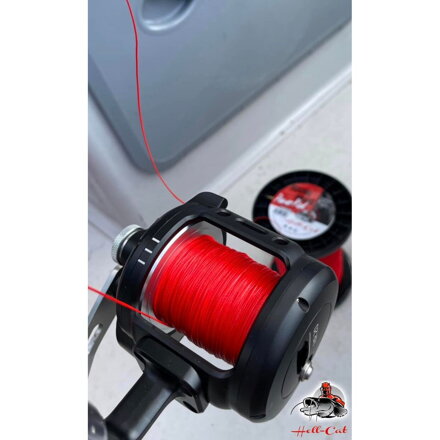 Pletená šnúra Hell-Cat Round Braid Power Red 1000m Pletená šnúra Hell-Cat Round Braid Power Red 1000m