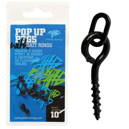 Giants Fishing Zavrtávací držiak nástrahy s očkem Pop Up Pegs with Bait Rings (10ks) Giants Fishing Zavrtávací držiak nástrahy s očkem Pop Up Pegs with Bait Rings (10ks)